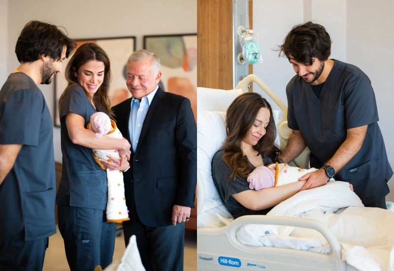 Jordan's princess Iman gives birth